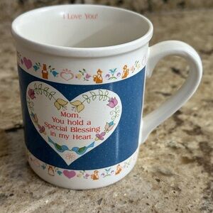 Vintage 1987 Heartfelt Mom Coffee Mug